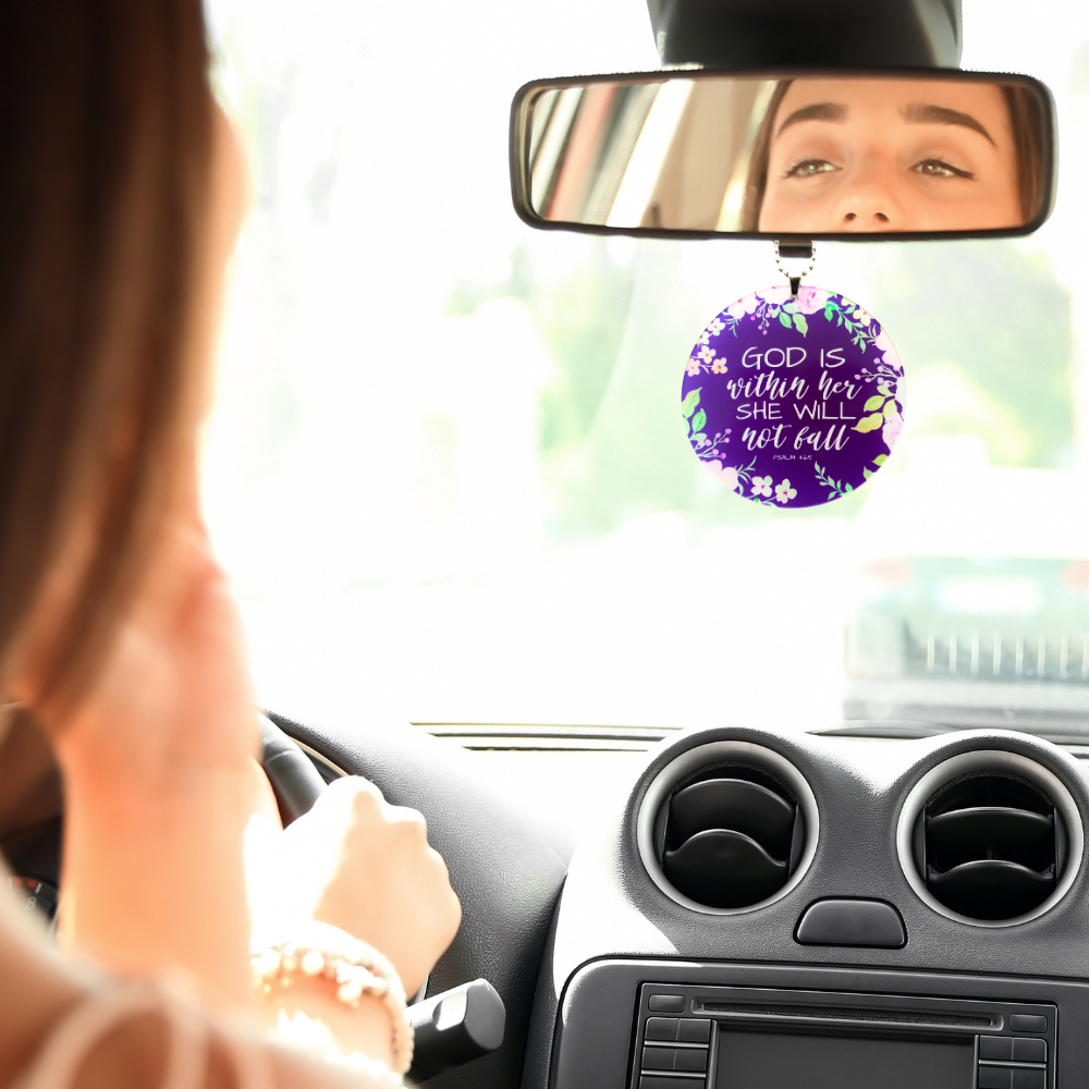 God Is Within Her Key Chain, Rearview Mirror Ornament