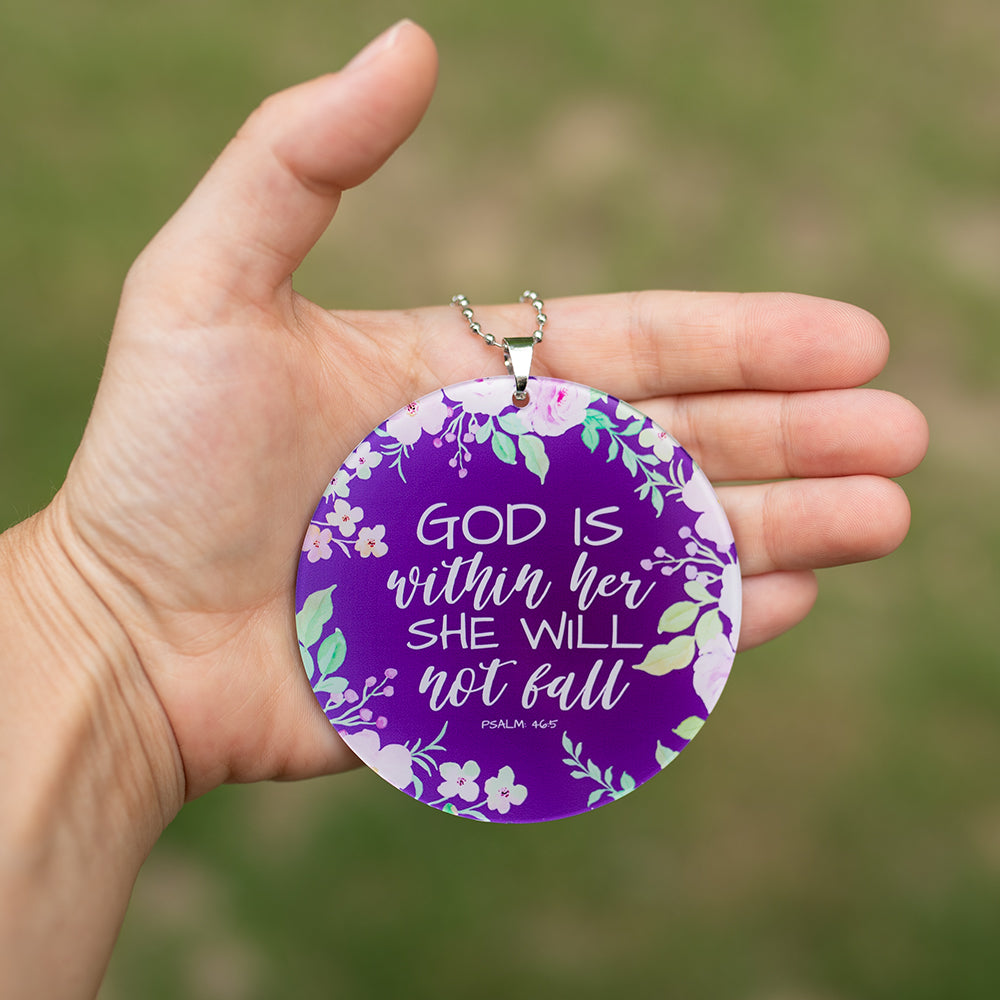 God Is Within Her Key Chain, Rearview Mirror Ornament