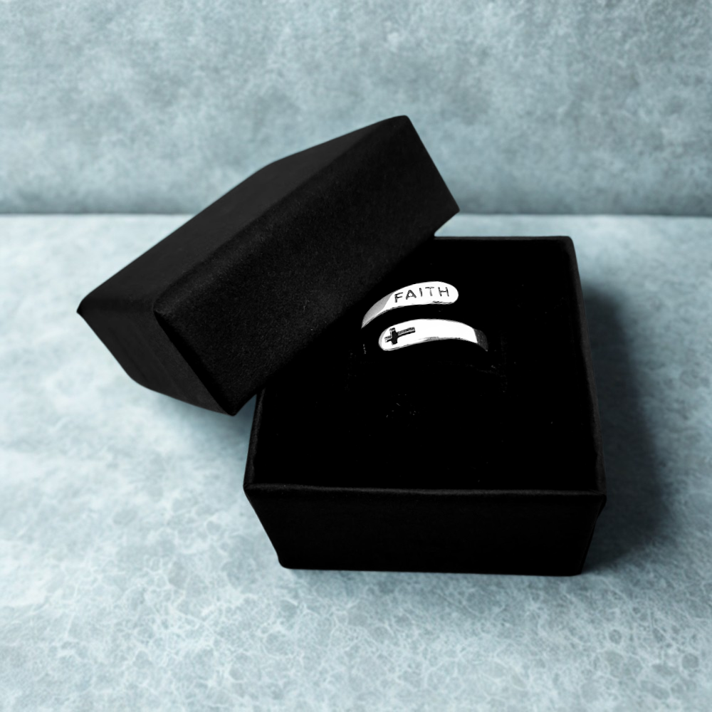 925 Sterling Silver Faith Cross Ring