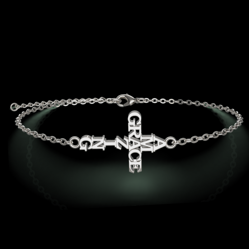 Amazing Grace Cross Bracelet