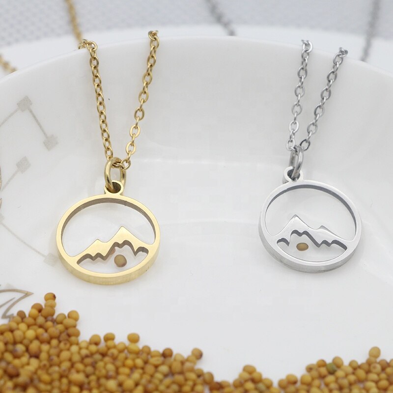 Mustard Seed Mountain Necklace