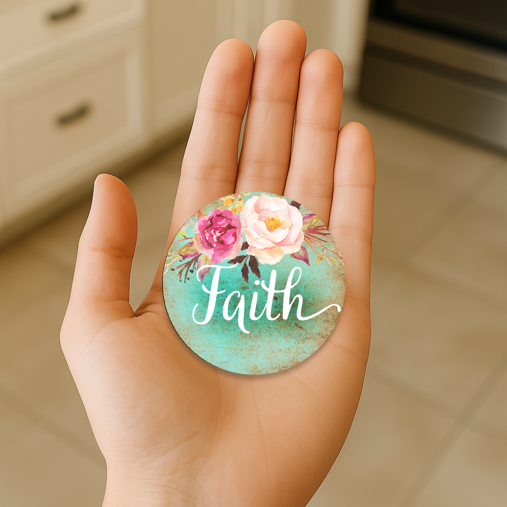 Faith Circle Magnet 2.5"