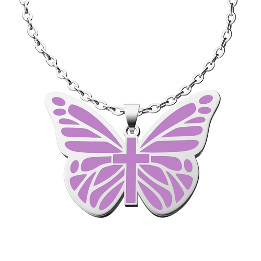 Butterfly Cross Necklace