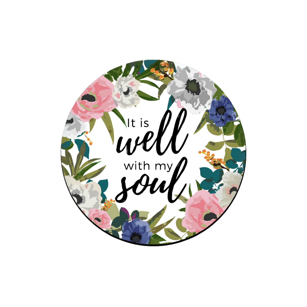 It Is Well Circle Magnet 2.5"