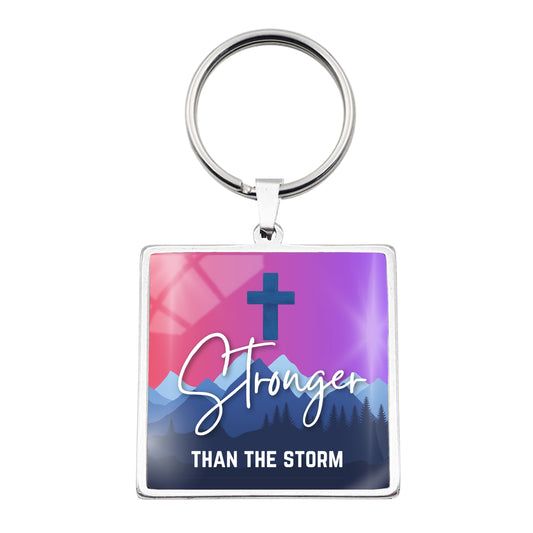 Stronger (Square) Key Chain