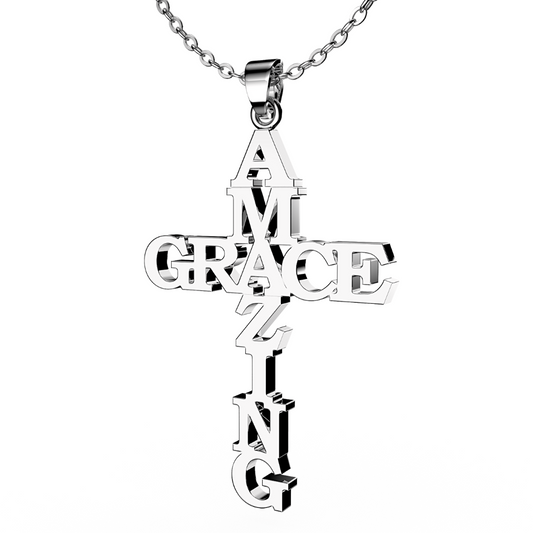 Amazing Grace Cross Necklace